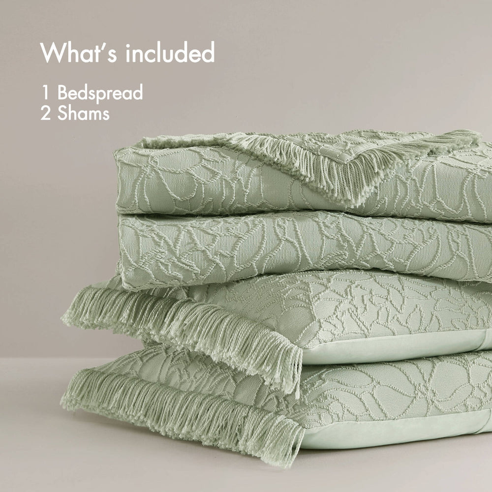 3PCS Queen Bedspread Set Media 2