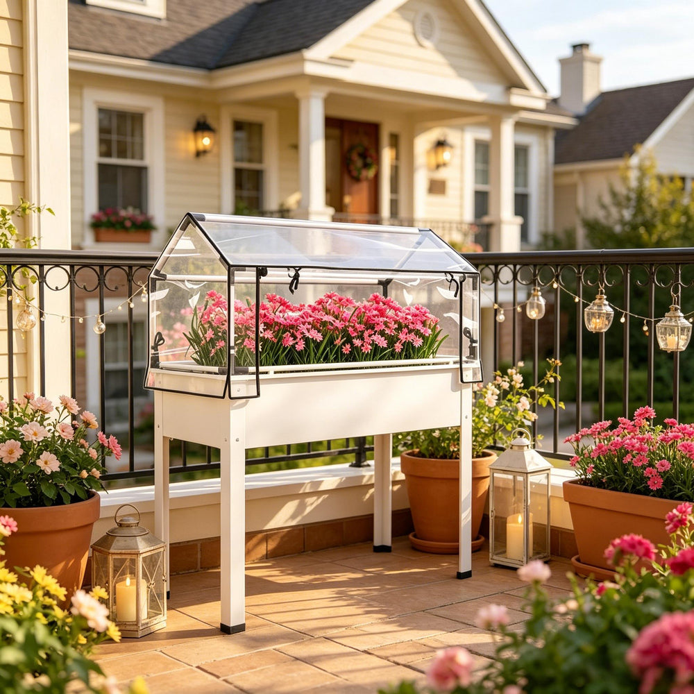 Raised Design Garden Bed,Elevated Garden Box,Tall Planter Media 5