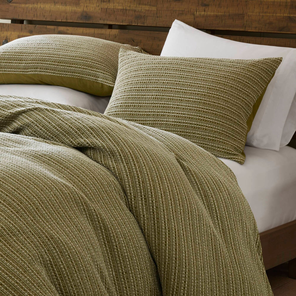 3PCS King/Cal King Waffle Washed Duvet Set Media 20