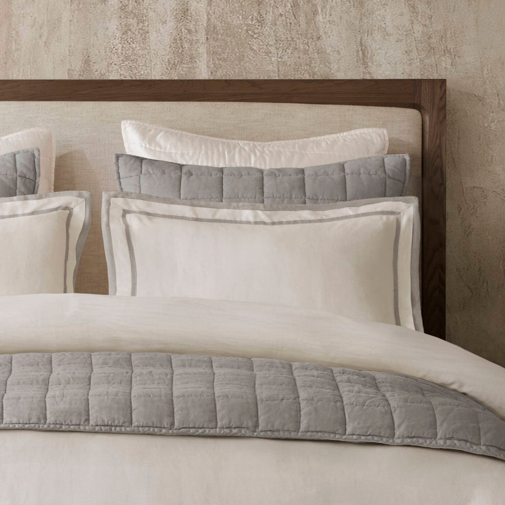 3 Pieces King/Cal King Duvet Cover Set,White+Gray Media 9