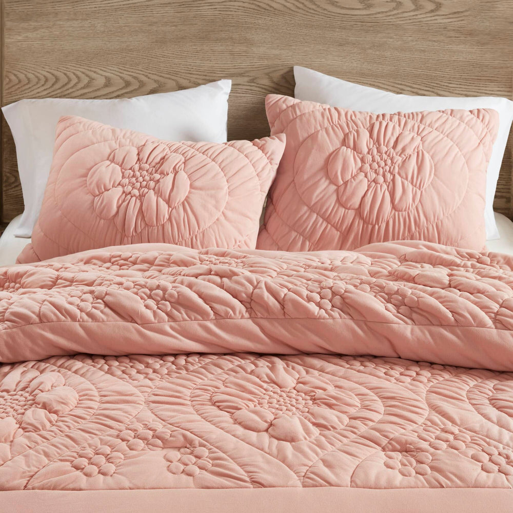 3-Piece King Comforter Set,Pink Media 21