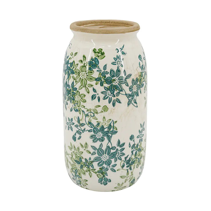 Floral Cylinder Vase