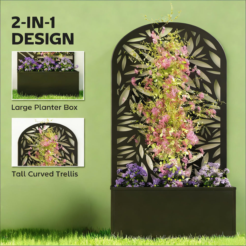 Curved Raised Garden Bed,Generous Planter Box,Versatile Garden Box Media 4