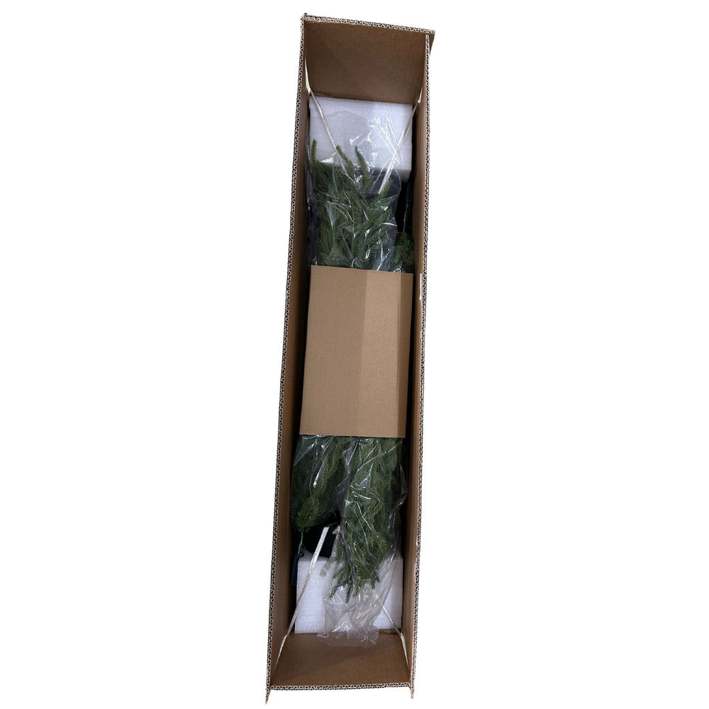4' Artificial Real Touch  Pine Tree in Black Plastic Pot, 2pc/set Media 8