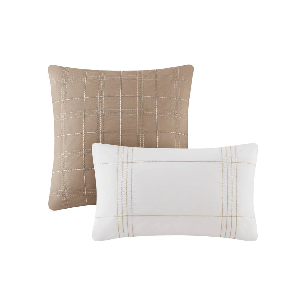 6-Piece Cal King Cotton Jacquard Oversized Comforter Set Media 3