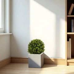 22in Boxwood Ball Shaped Artificial Topiary Shrubs Tree in Pot for Home and Garden Decoration 2pcs/set perspective