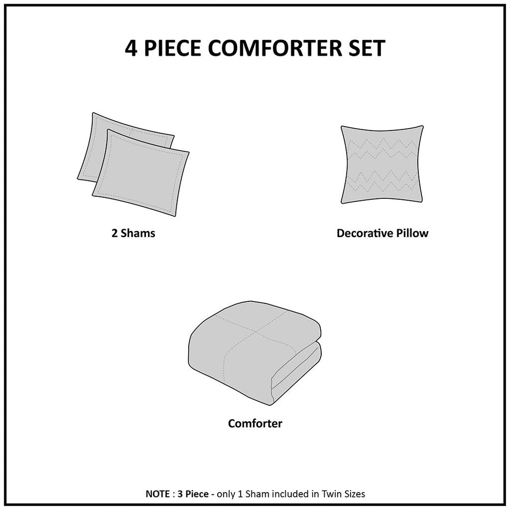 Full/Queen Velvet Comforter Set with Throw Pillow Media 2