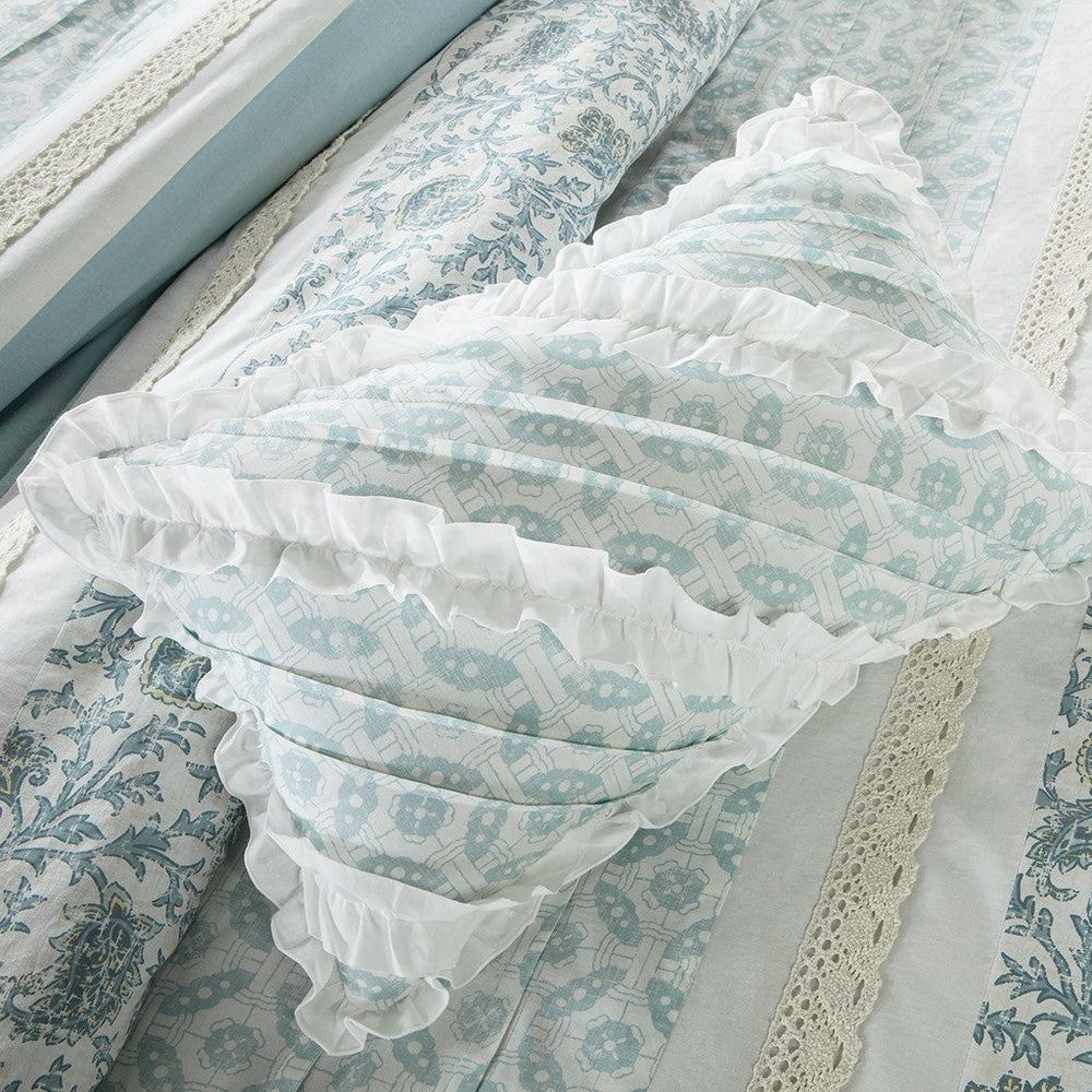 Cal King 9 Piece Cotton Percale Duvet Cover Set Media 5