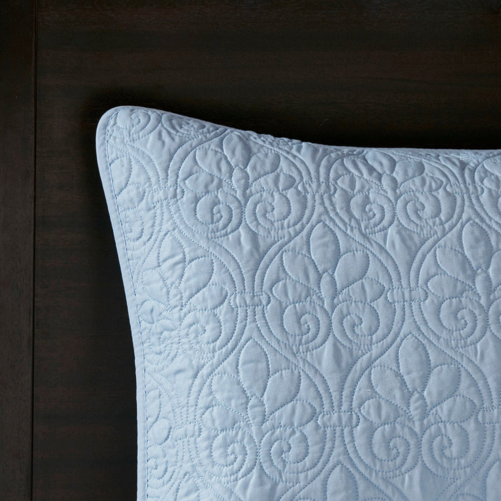 Reversible Bedspread Set Blue King Media 8