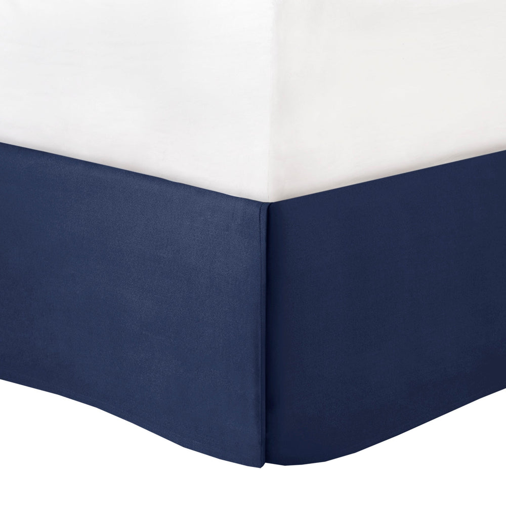 12 Piece Comforter Set with Cotton Bed Sheets Navy Queen Media 18