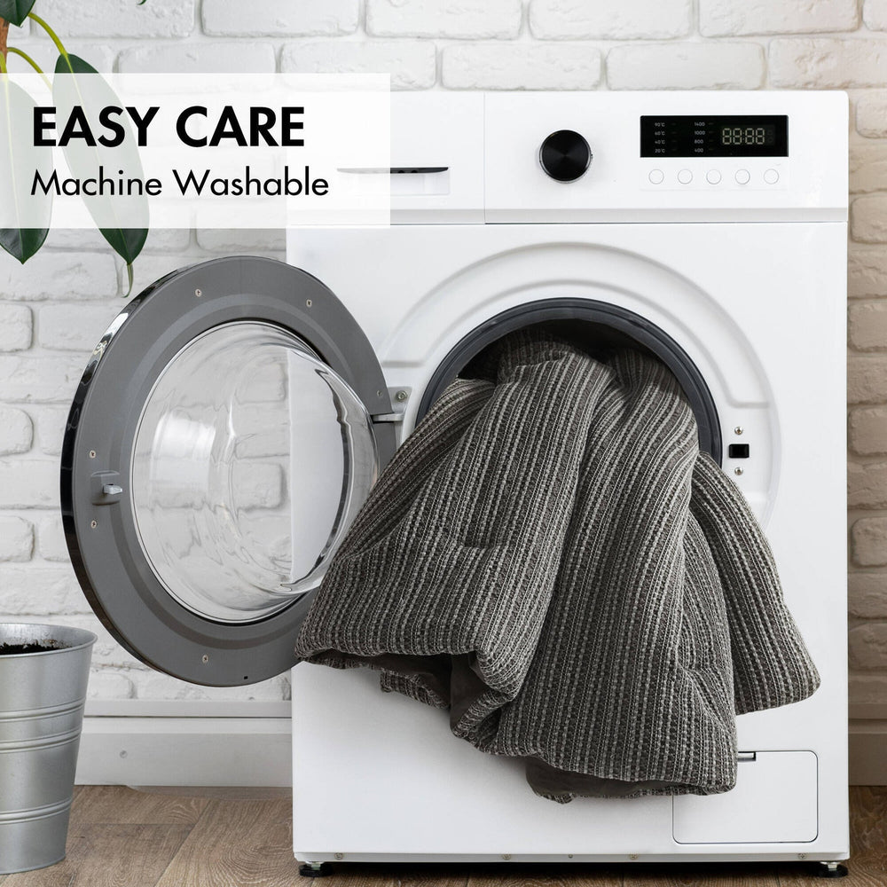 3PCS King/Cal King Waffle Washed Comforter Set Media 6