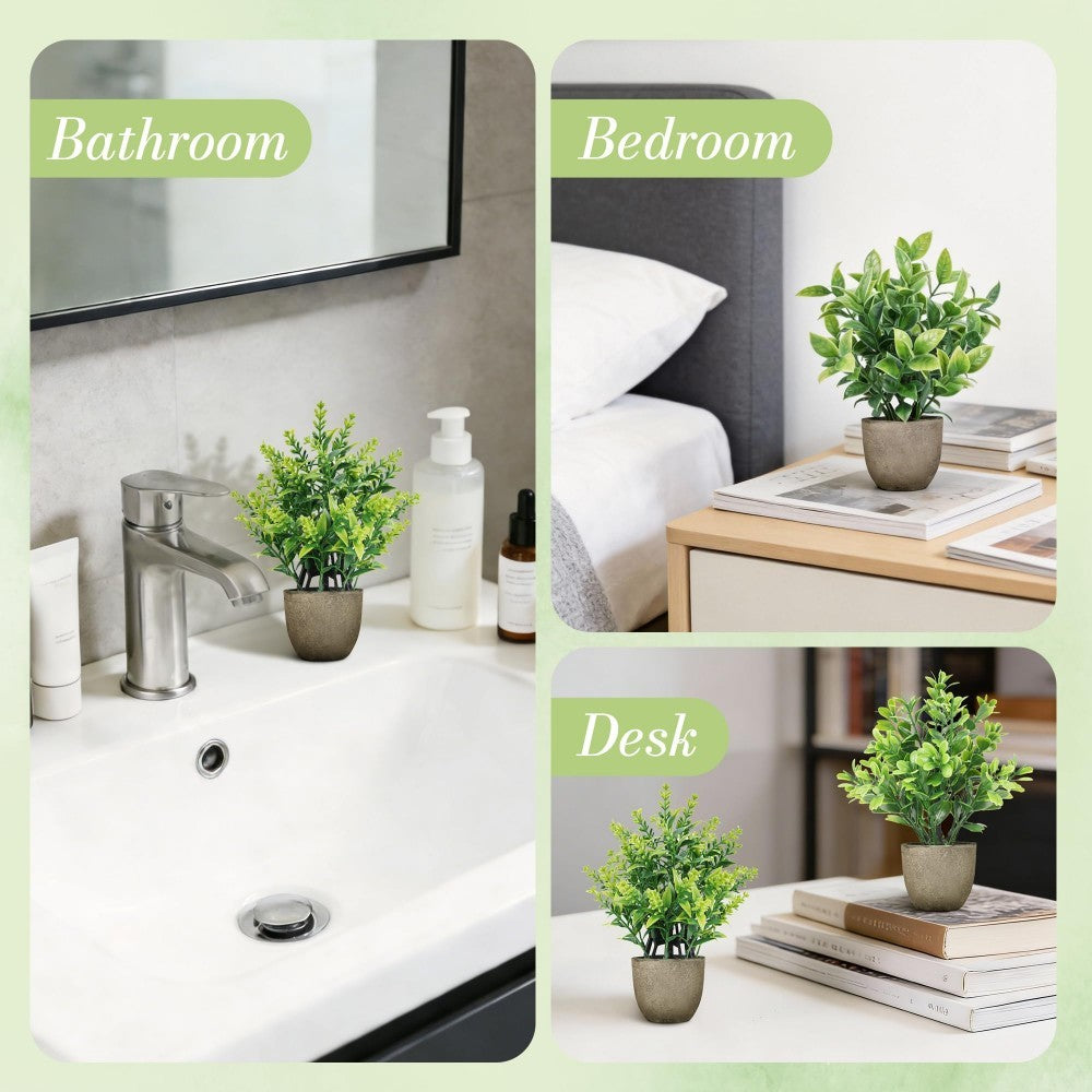 Fake Plants Greenery Set 4 Pack Media 5