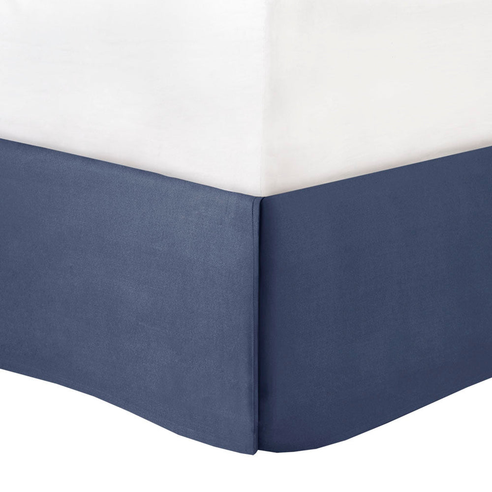 8 Piece Embroidered Comforter Set Navy King Media 8