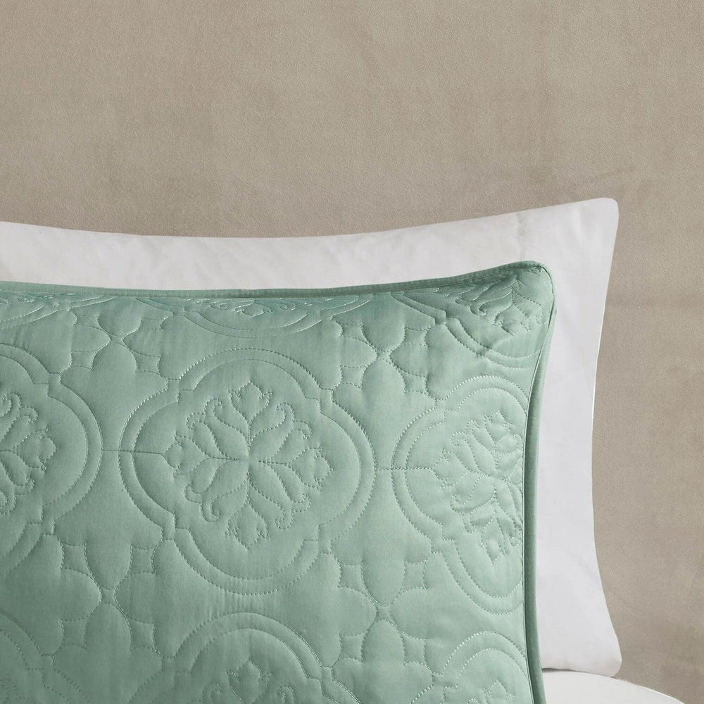 3 Piece Reversible Bedspread Set Seafoam Full/Queen Media 10