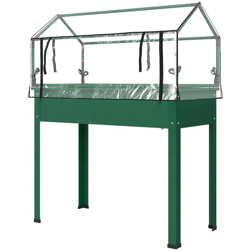 Modern Elevated Garden Box,Plant Bed Media 7