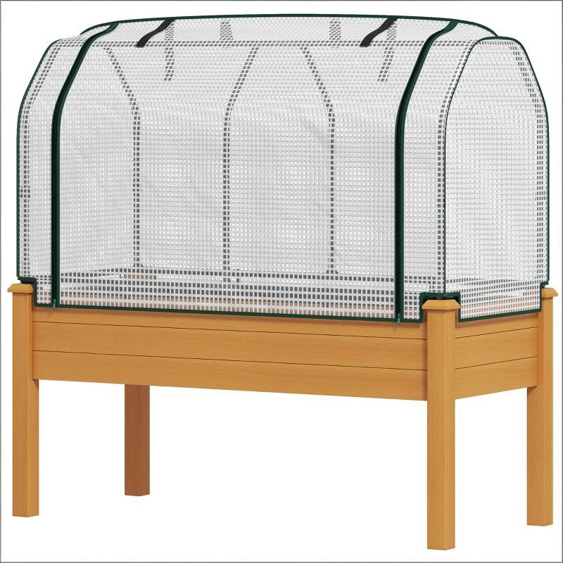 Outdoor Planter Box,Raised Garden Bed,Vegetables Planter Box Media 8