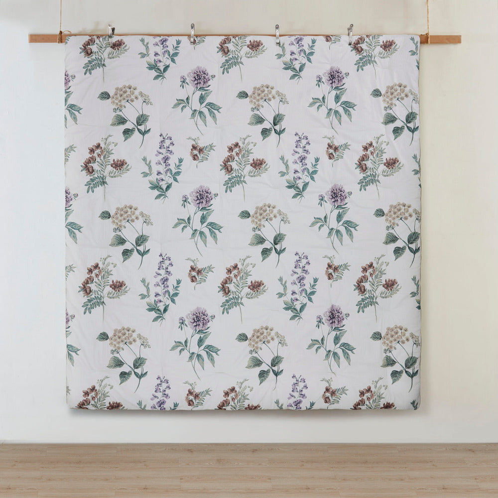 7 Piece Printed Seersucker Comforter Set with Throw Blanket Taupe/Blush King/Cal King Media 7