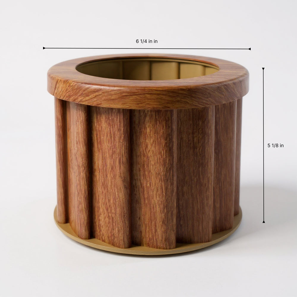 Round Strata Planter SM - Medium Brown Media 5