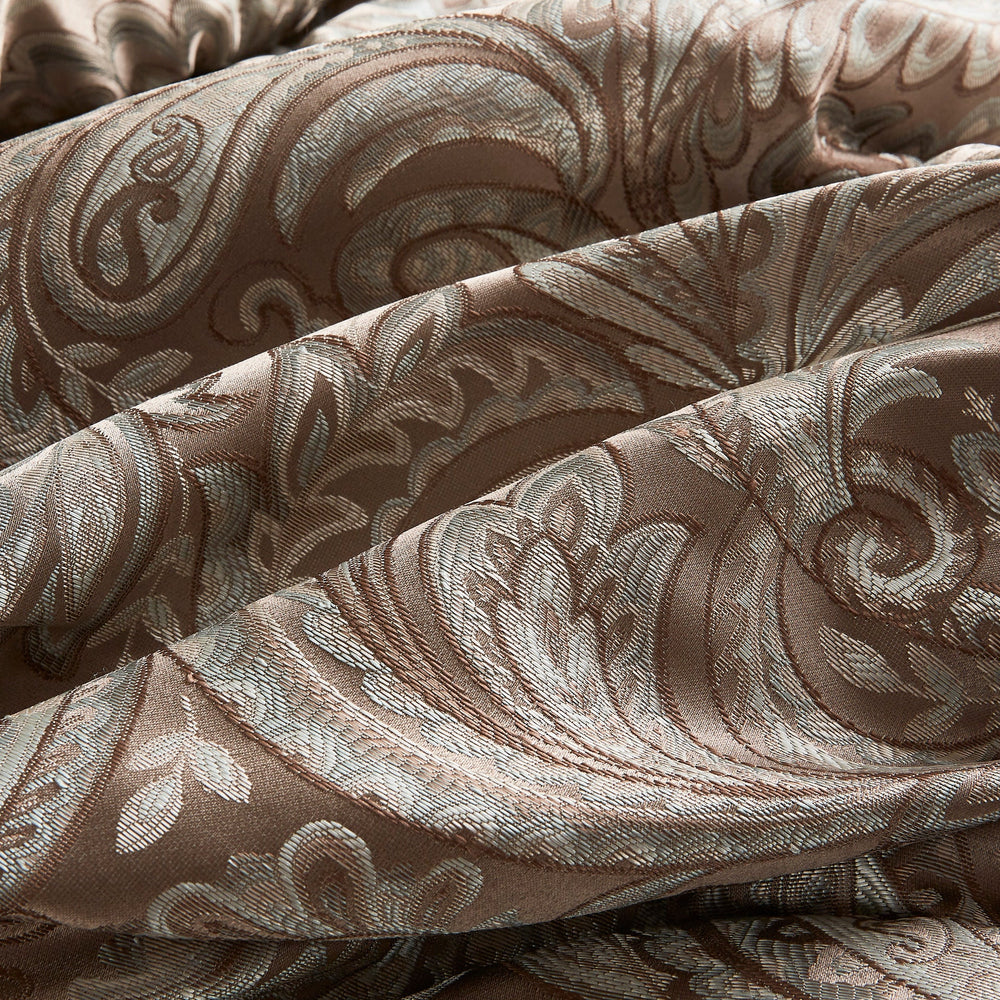 12 Piece Comforter Set with Cotton Bed Sheets Blue/Brown Queen Media 12