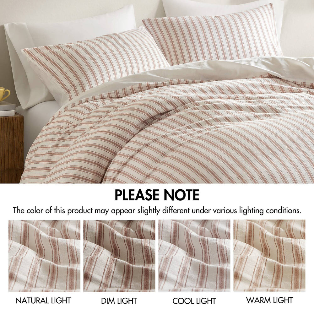 3 PCS Queen Duvet Set Terracotta Media 6