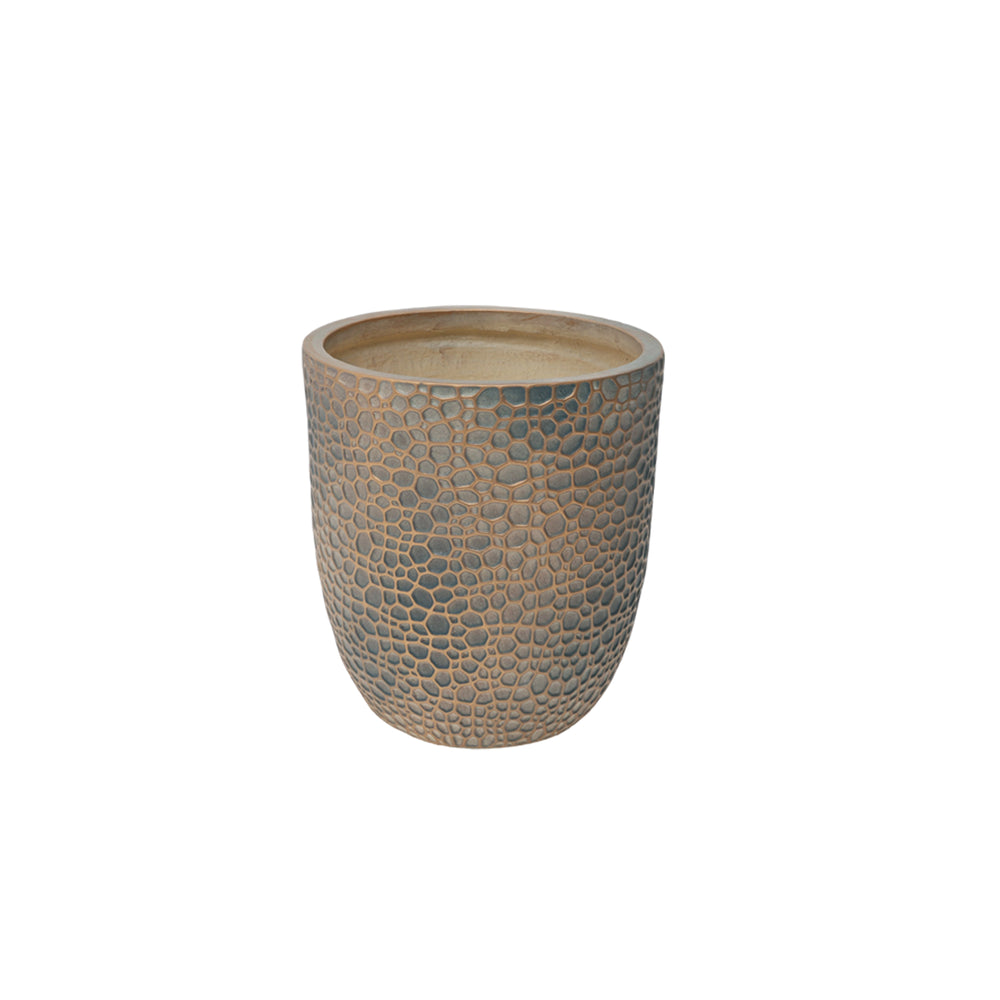 Large Outdoor Indoor Planter, 15.75'+11.4'+7.87' Dia Round Magnesium Oxide Planter Set of 3, Flower Pots with Drainage Holes,  Planter for Garden, Patio, Home Media 9