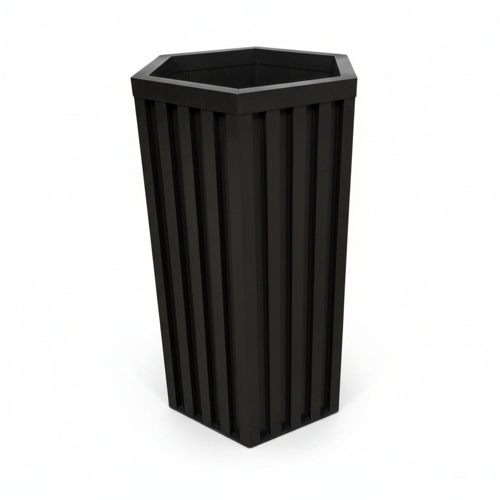 Hexagon Column Planter MD - Dark Bronze Media 3