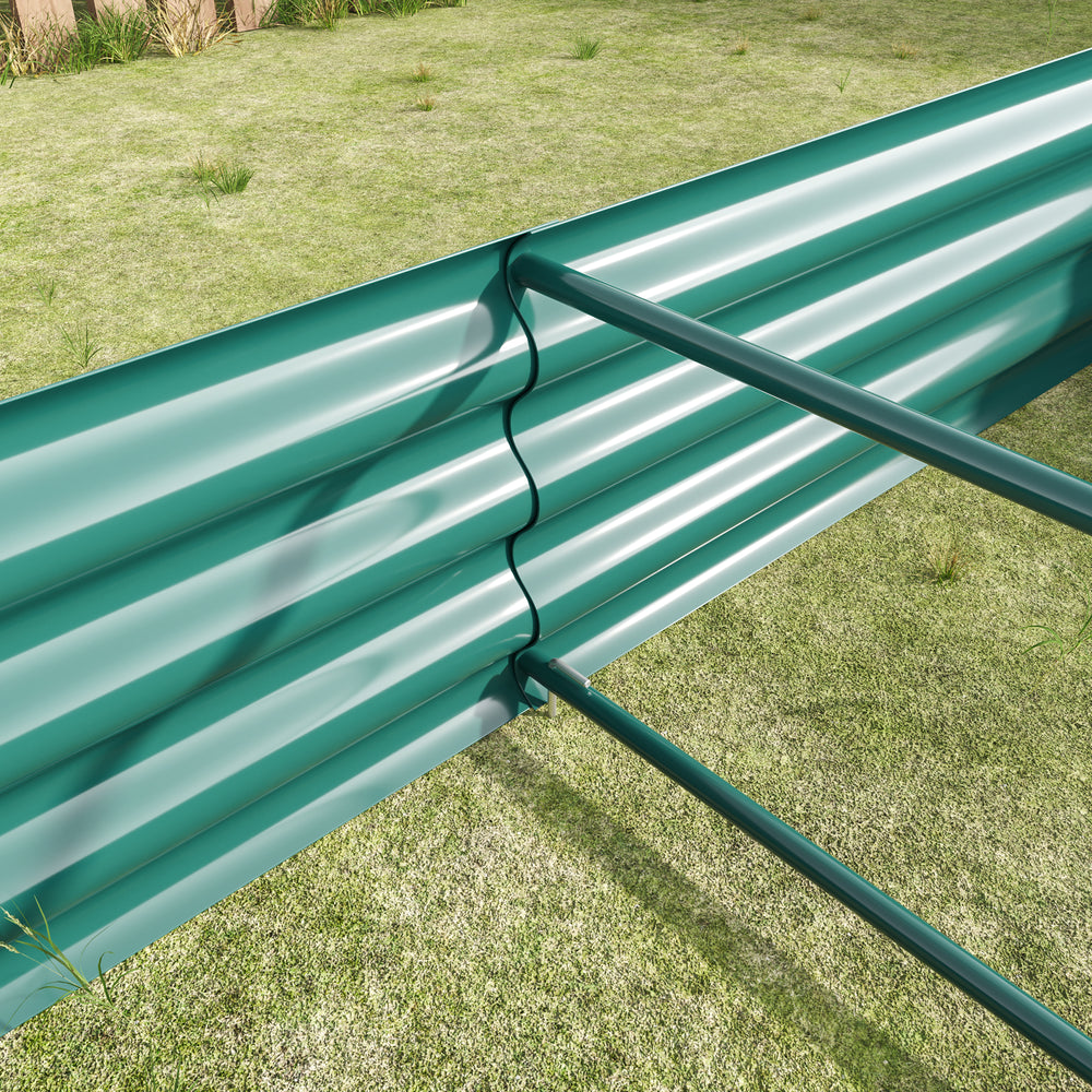 Raised Garden Bed Outdoor, 6×3×1ft , Metal Raised  Rectangle Planter Beds for Plants, Vegetables, and Flowers - Green Media 5
