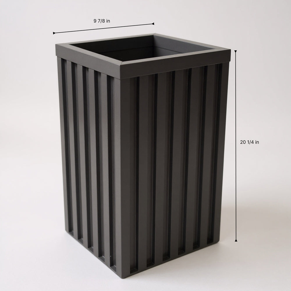 Square Grove Column Planter - Dark Bronze Media 8