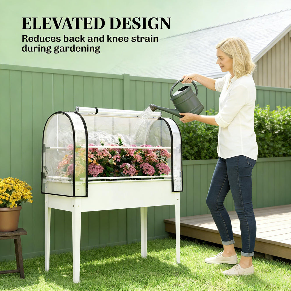 Stylish Flower Boxs,Elevated Plant Boxs,Raised Garden Bed Media 5