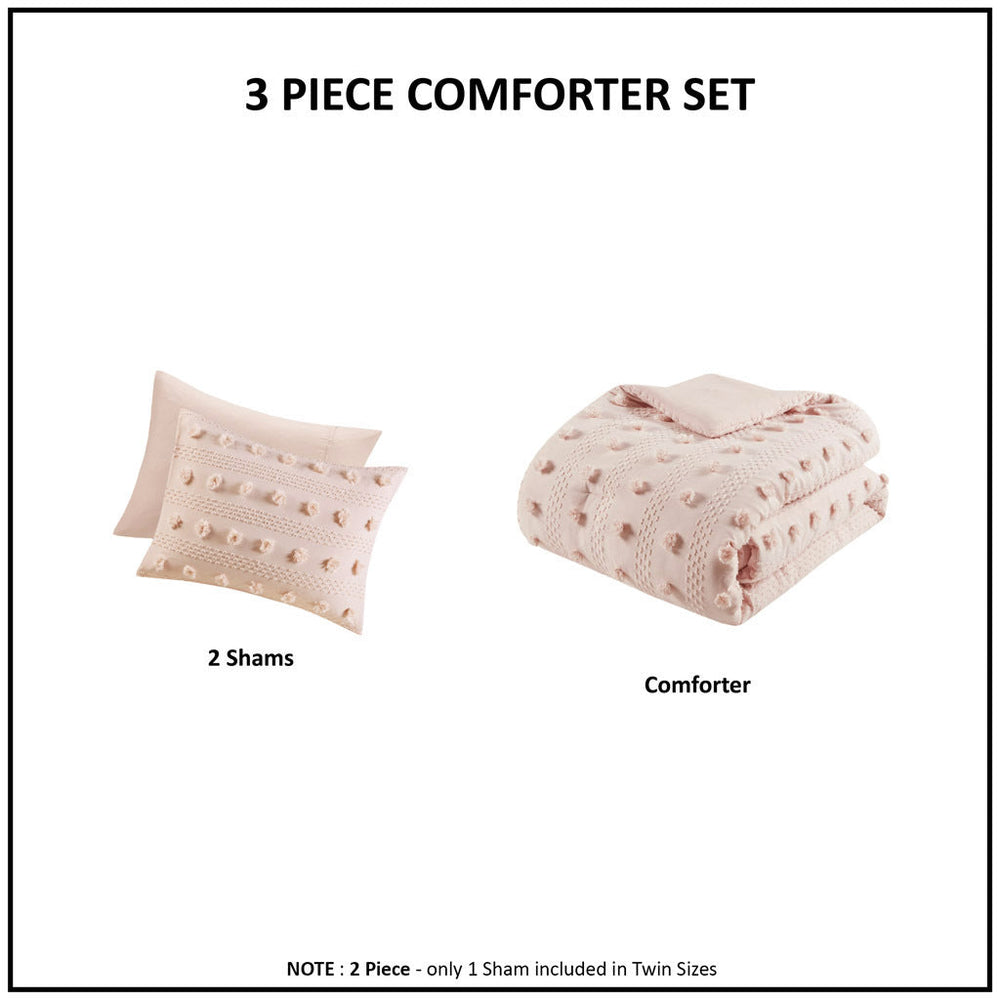 King/Cal King Clip Jacquard Comforter Set Media 6
