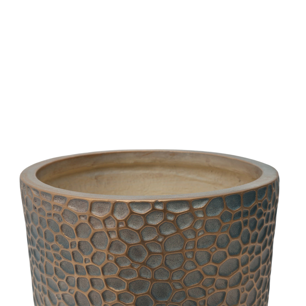 Large Outdoor Indoor Planter, 15.75'+11.4'+7.87' Dia Round Magnesium Oxide Planter Set of 3, Flower Pots with Drainage Holes,  Planter for Garden, Patio, Home Media 11