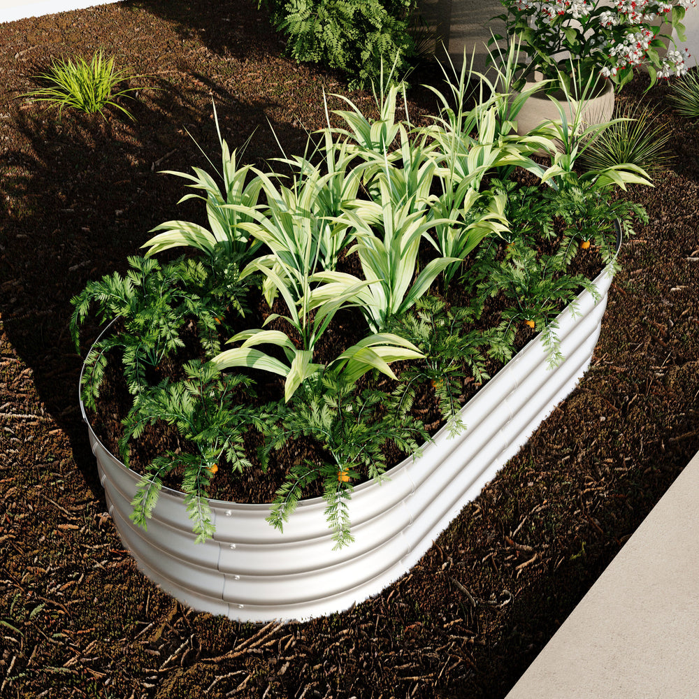 Galvanized Raised Garden Bed Kit for Vegetables, Flowers & Herbs, Rust-Resistant, Easy Assembly Media 6