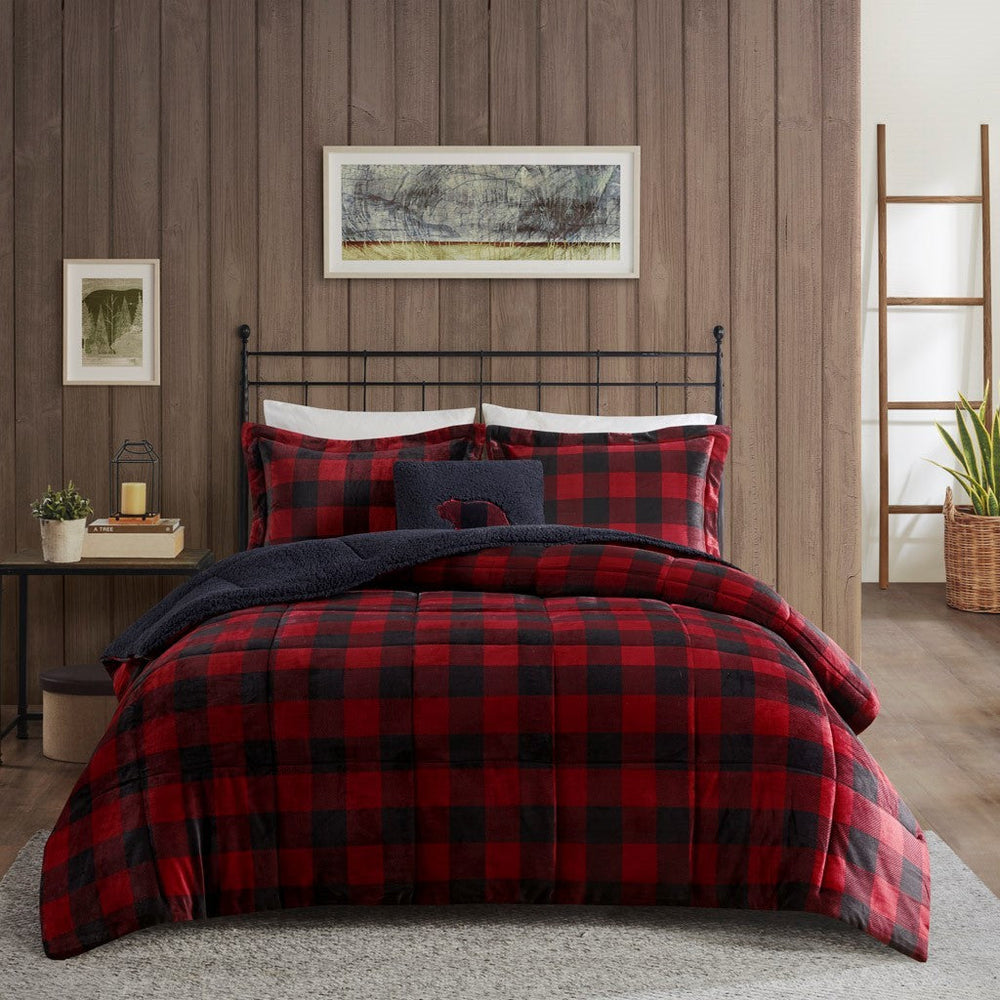 King Plush to Sherpa Down Alternative Comforter Set Media 10