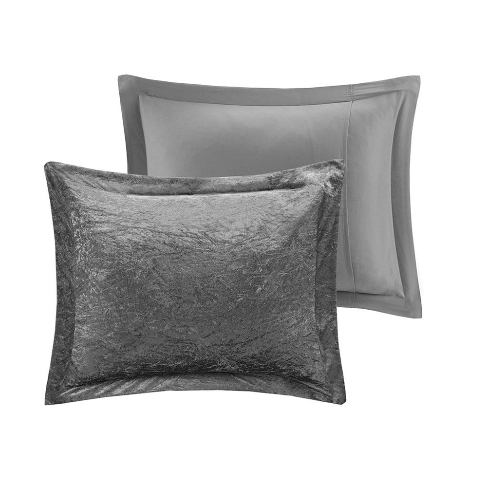 Twin/Twin XL Velvet Duvet Cover Set with Throw Pillow Media 12