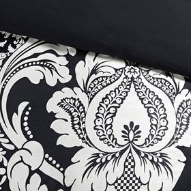 7 Piece Cotton Printed Comforter Set Black Queen Media 9