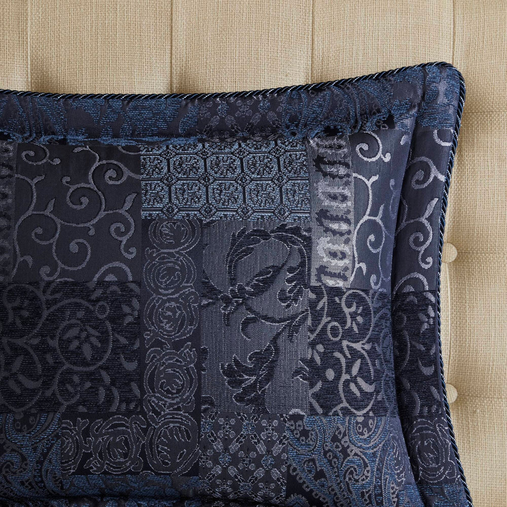 4 PCS King Comforter Set Navy Media 5