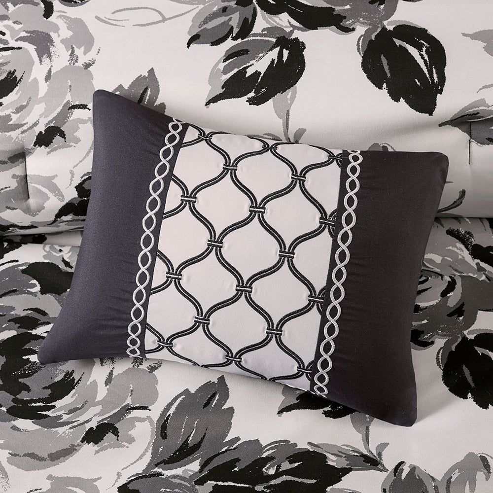 Twin/Twin XL Floral Print Comforter Set Media 7