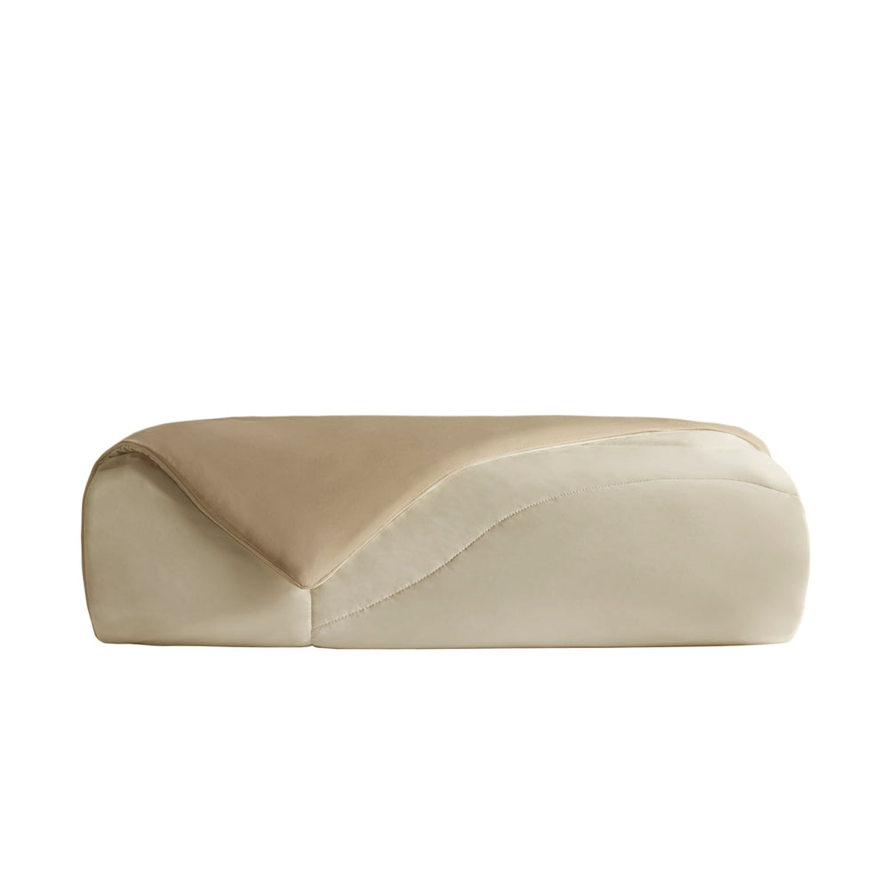 1-Piece King/Cal King Reversible Tencel Comforter Blanket,Linen Media 8