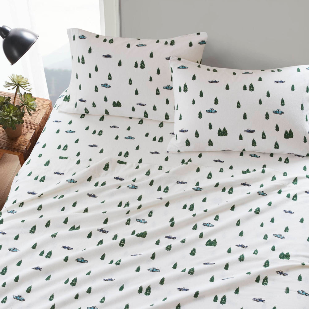 4 PCS Full Sheet Set Green Trees & Trucks Media 18