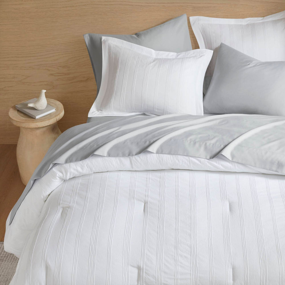 7-Piece King Woven Striped Comforter Set Media 8