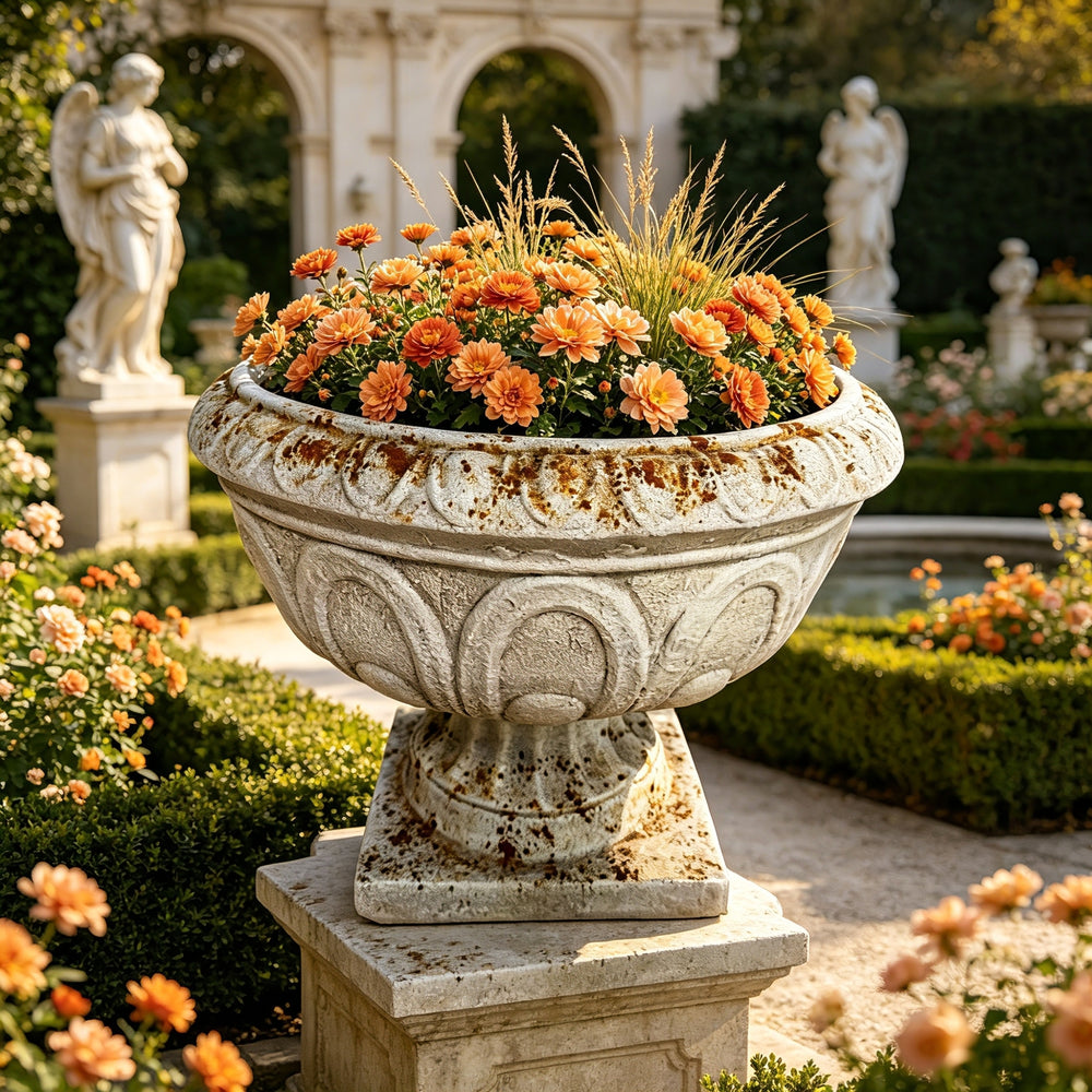 MGO Garden Planter, Garden decoration and planting,Color Make Rust, Side 17.71'L X 17.71'W X 14.5'' H Media 2