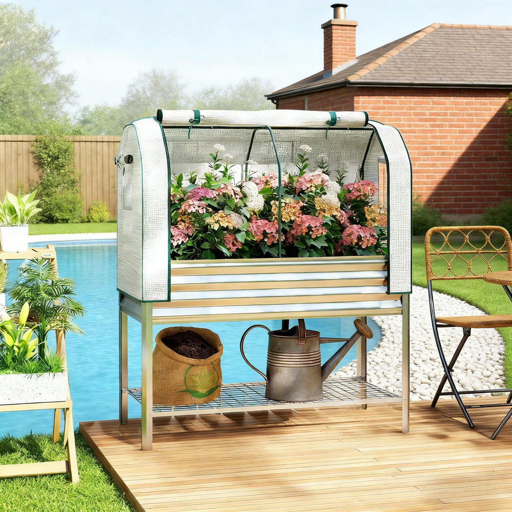 Spacious Raised Garden Bed,Flower Boxs,Plant Boxs,for Outdoor Media 1