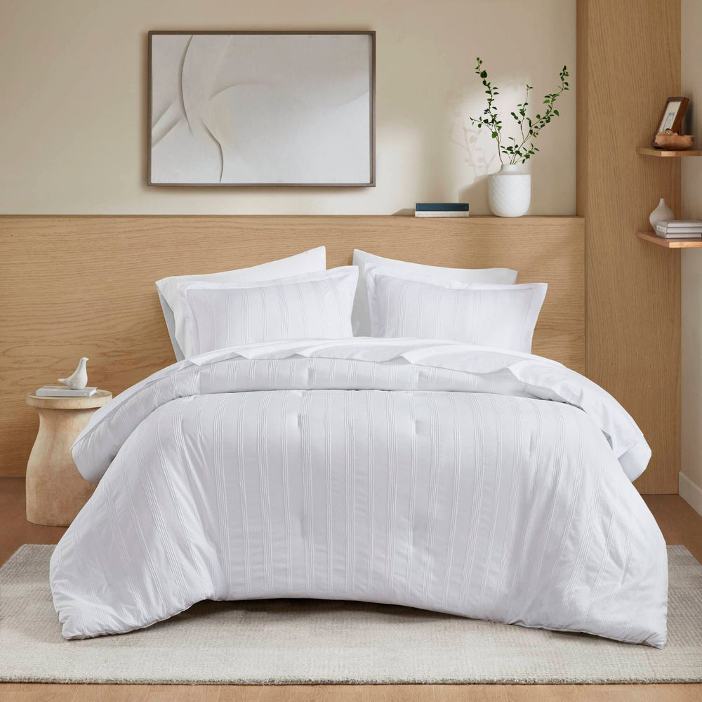 7-Piece Full Woven Striped Comforter Set Media 14