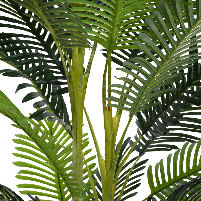 78.5' Artificial Palm Tree with Black Plastic Pot, Set of 2