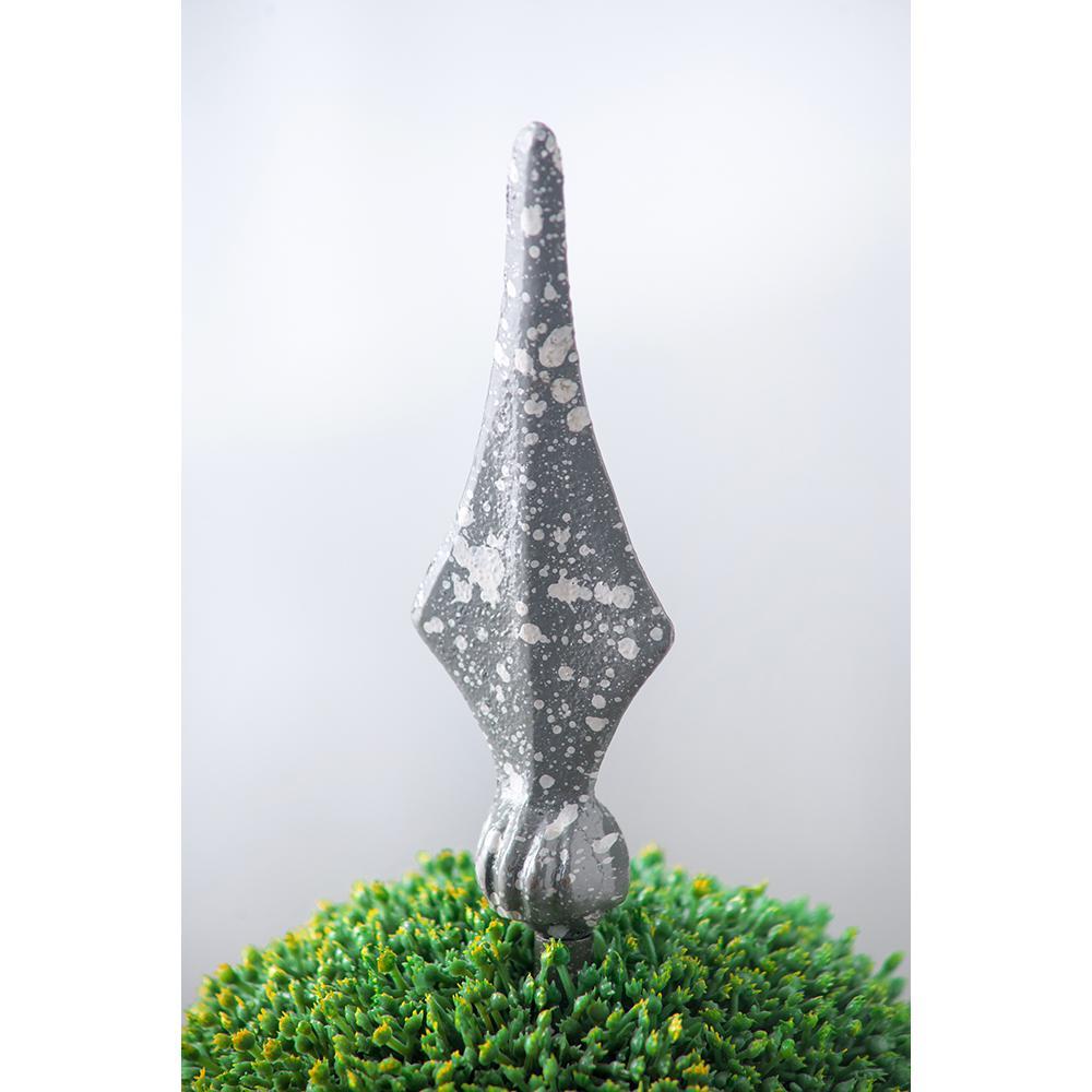7x7x17' Faux Boxwood Topiary Sphere on Metal Spire Media 3