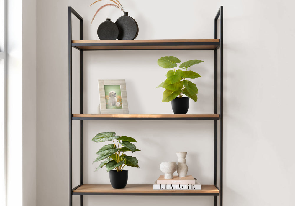 Artificial Plant, 13' Tall, Epipremnum, Indoor, Faux, Fake, Table, Greenery, Potted, Set Of 2, Decorative, Green Leaves, Black Pots Media 1