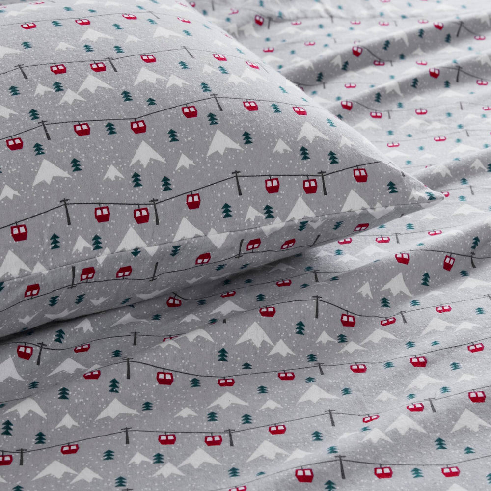 4 PCS Full Sheet Set Grey Ski Jump Media 18