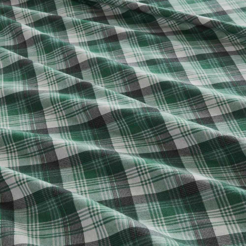 4 PCS Cal King Sheet Set Green Plaid Media 11