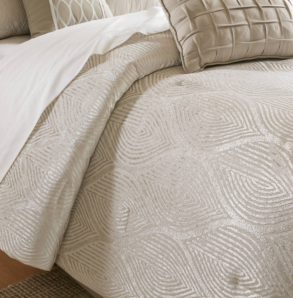 10- Piece Queen Jacquard Comforter Set Media 15