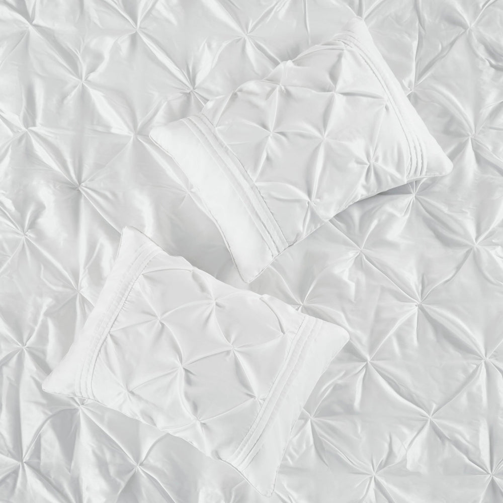 7-Piece Queen 100% Polyester Pieced Pleated Tufted Comforter Set Media 10